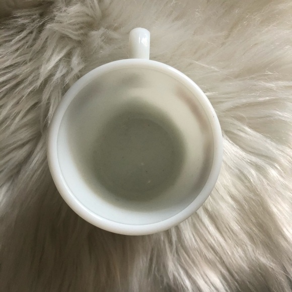 Pyrex VINTAGE Copper Filigree Milk Glass Mug - Picture 3 of 6